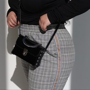 Plaid Grey Zara Slacks